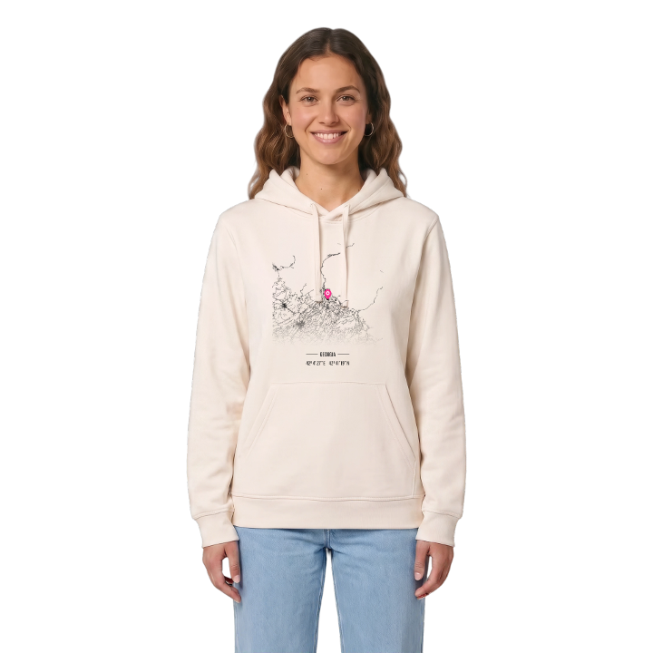 წალენჯიხის მუნიციპალიტეტი map hoodie – hoodie from PinShirt
