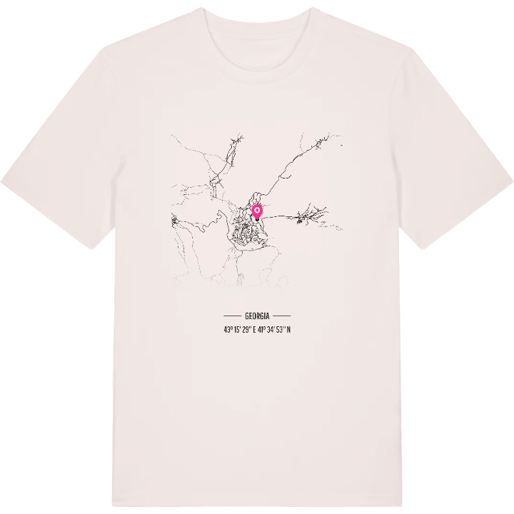 ასპინძა map t-shirt – t-shirt from PinShirt
