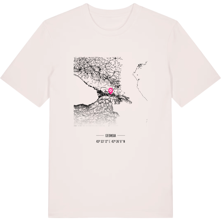 საქართველო map t-shirt – t-shirt from PinShirt
