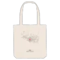 თელავი map tote bag