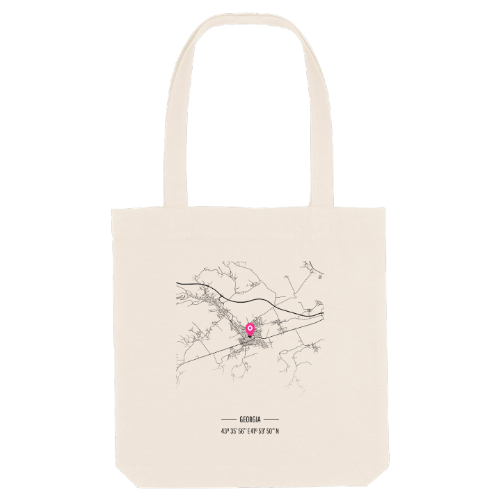 ხაშური map tote bag – tote bag from PinShirt