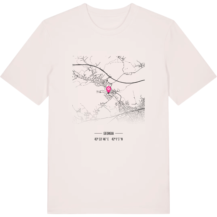სურამი map t-shirt – t-shirt from PinShirt