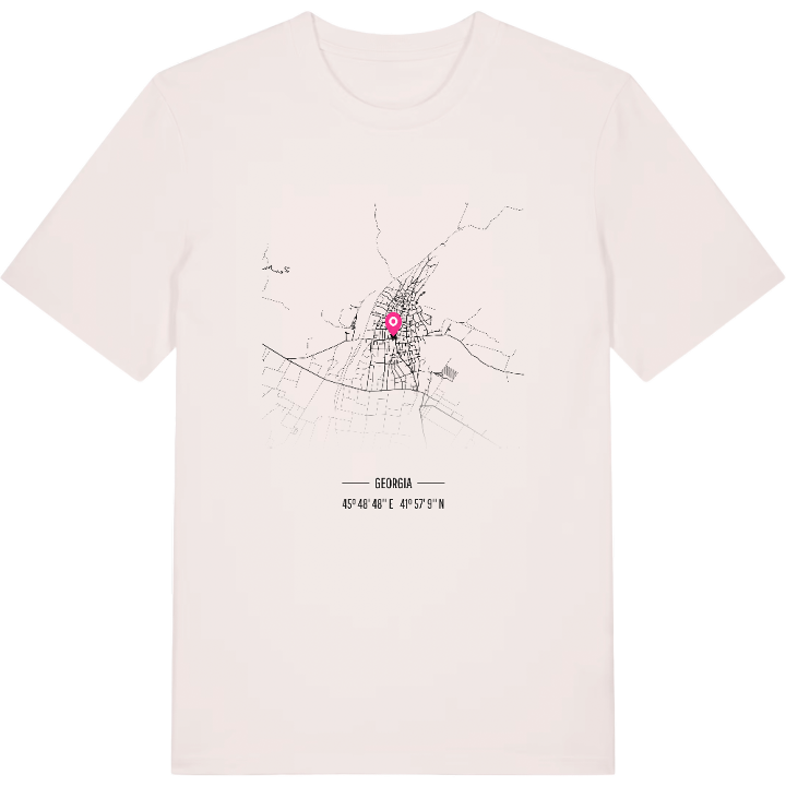 ყვარელი map t-shirt – t-shirt from PinShirt
