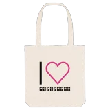 I love ხარაგაული tote bag large print