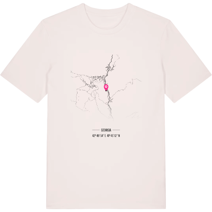 აბასთუმანი map t-shirt – t-shirt from PinShirt