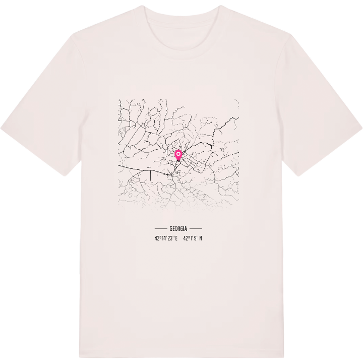 ჩოხატაური map t-shirt – t-shirt from PinShirt