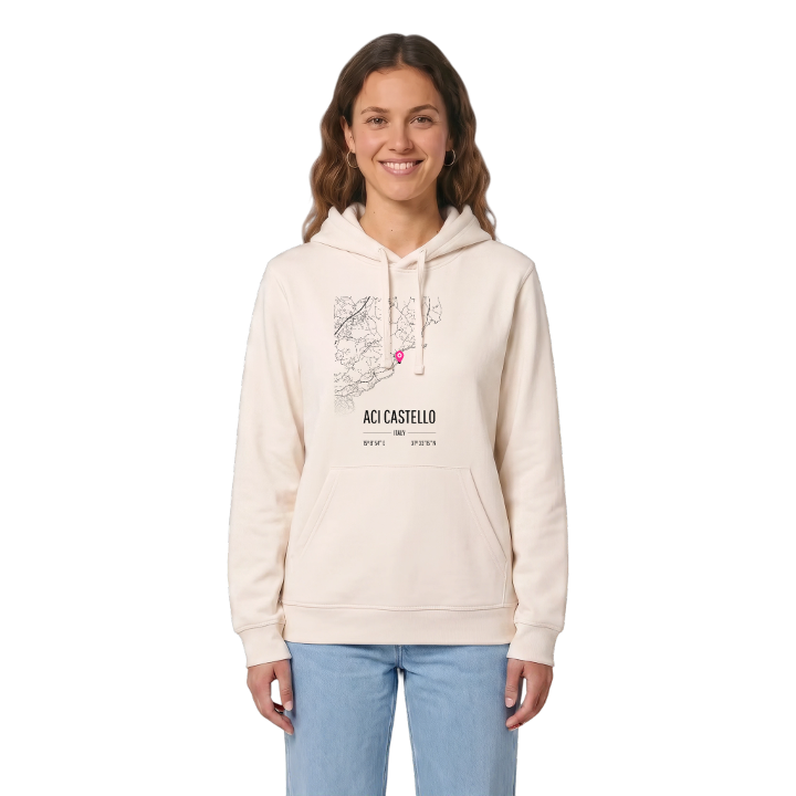 Aci Castello map hoodie – hoodie from PinShirt
