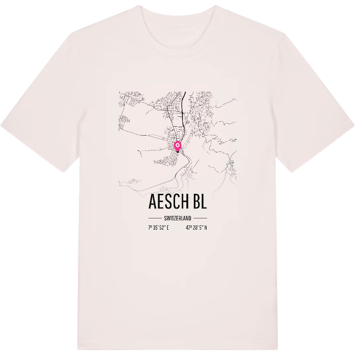 Aesch BL map t-shirt – t-shirt from PinShirt