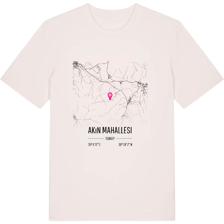 Akın Mahallesi map t-shirt – t-shirt from PinShirt