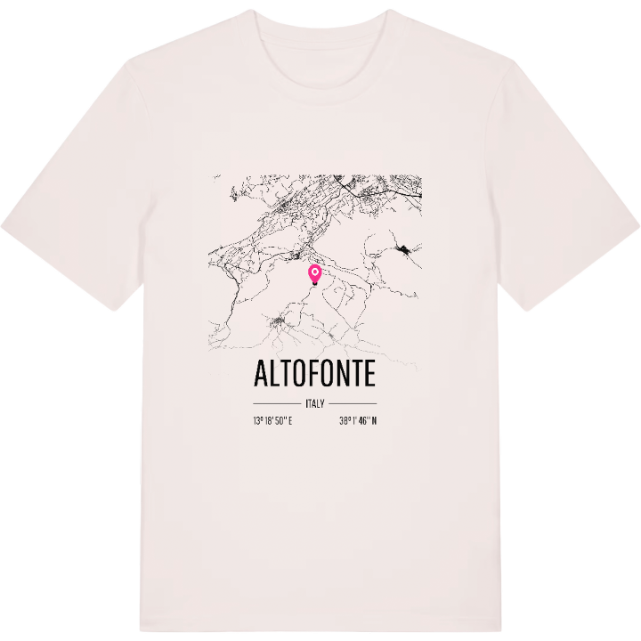 Altofonte map t-shirt – t-shirt from PinShirt