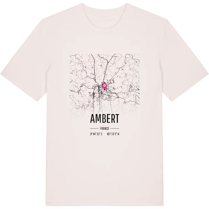 Ambert map t-shirt – t-shirt from PinShirt