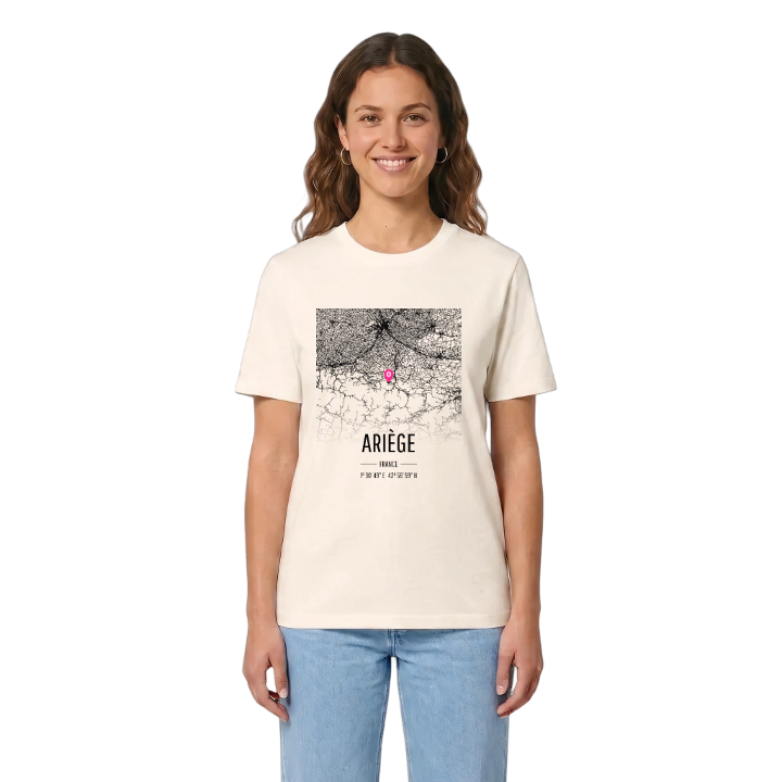 Ariège map t-shirt – t-shirt from PinShirt