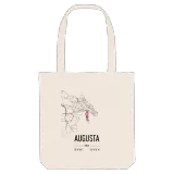 Augusta map tote bag
