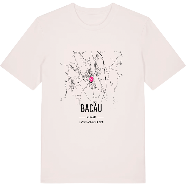 Bacău map t-shirt – t-shirt from PinShirt