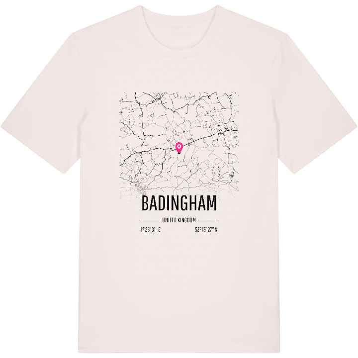 Badingham map t-shirt – t-shirt from PinShirt