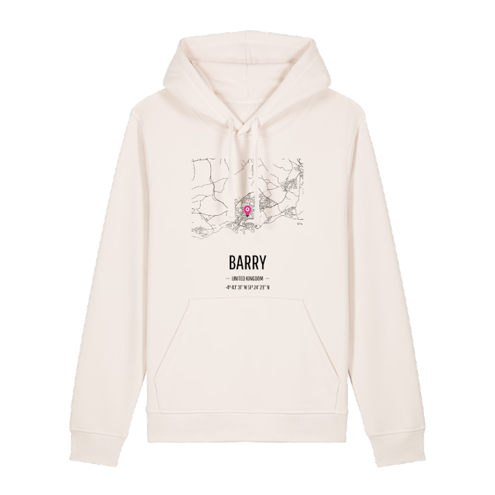 Barry map hoodie – hoodie from PinShirt