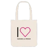 I love Bazouges-la-Pérouse tote bag large print