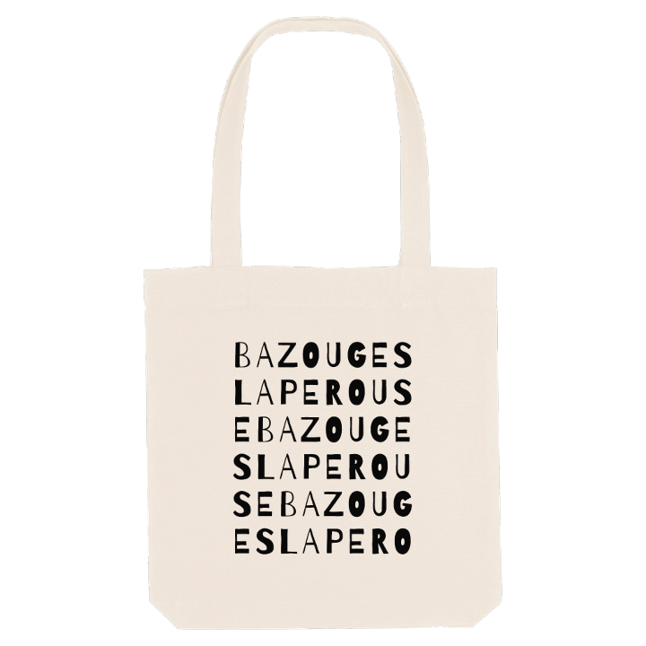 Bazouges la Perouse wordplay tote bag – tote bag from PinShirt