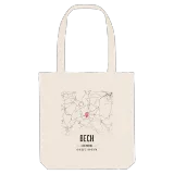 Bech map tote bag