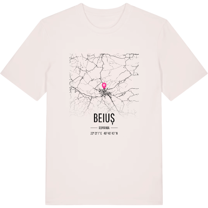 Beiuș map t-shirt – t-shirt from PinShirt
