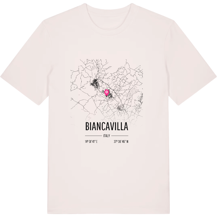 Biancavilla map t-shirt – t-shirt from PinShirt