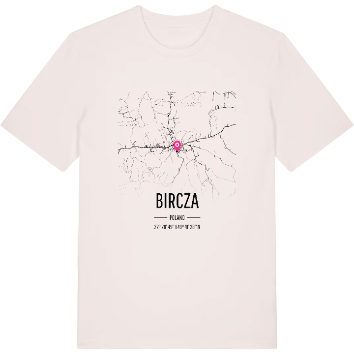 Bircza map t-shirt – t-shirt from PinShirt