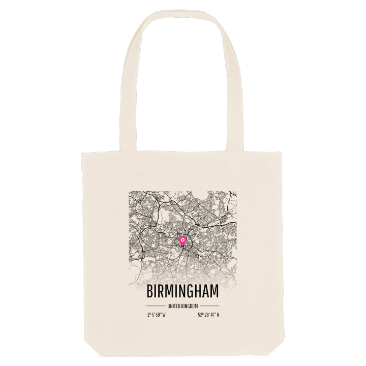 Birmingham map tote bag – tote bag from PinShirt