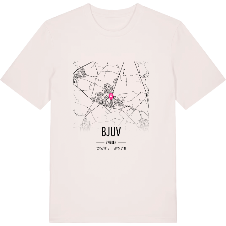 Bjuv map t-shirt – t-shirt from PinShirt
