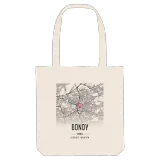 Bondy map tote bag