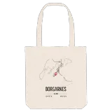 Borgarnes map tote bag