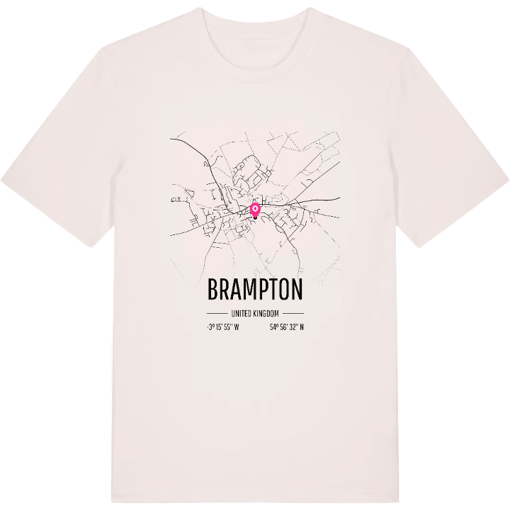 Brampton map t-shirt – t-shirt from PinShirt