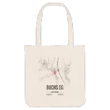 Buchs SG map tote bag