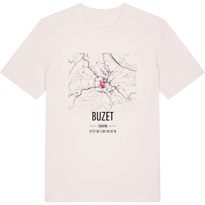 Buzet map t-shirt – t-shirt from PinShirt