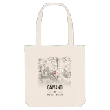 Caivano map tote bag