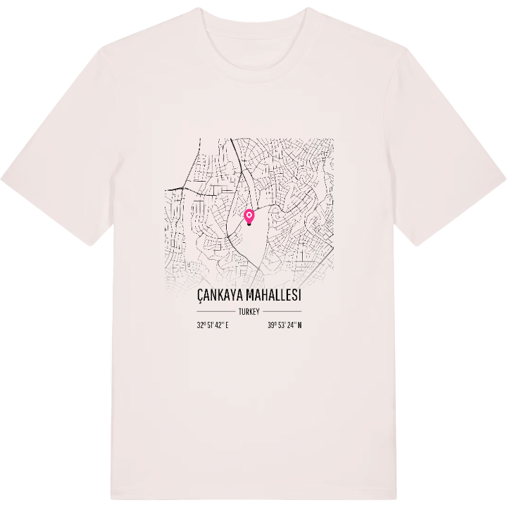 Çankaya Mahallesi map t-shirt – t-shirt from PinShirt