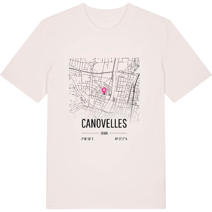 Canovelles map t-shirt – t-shirt from PinShirt