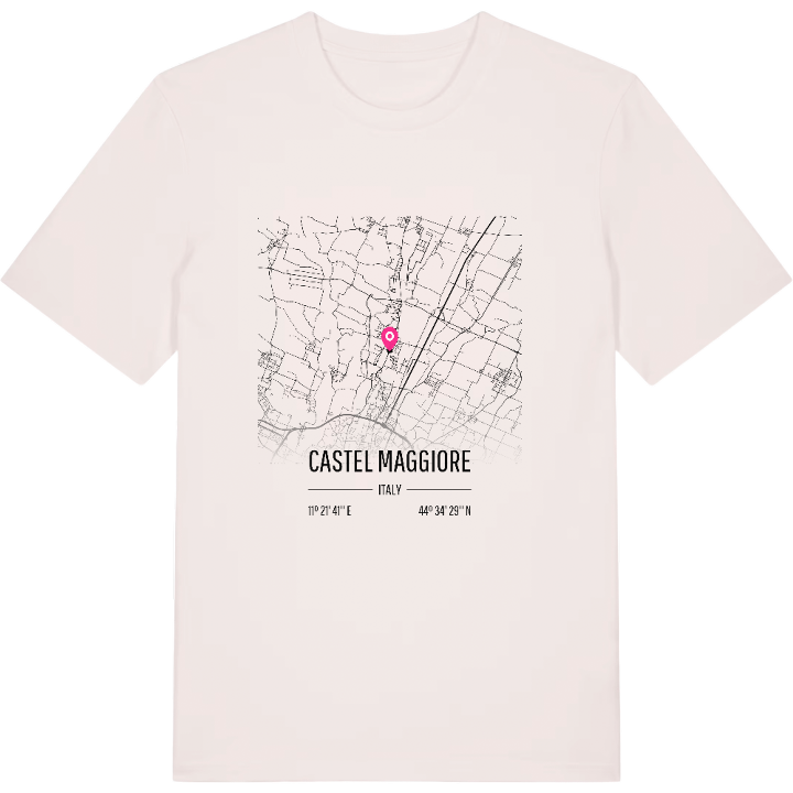 Castel Maggiore map t-shirt – t-shirt from PinShirt