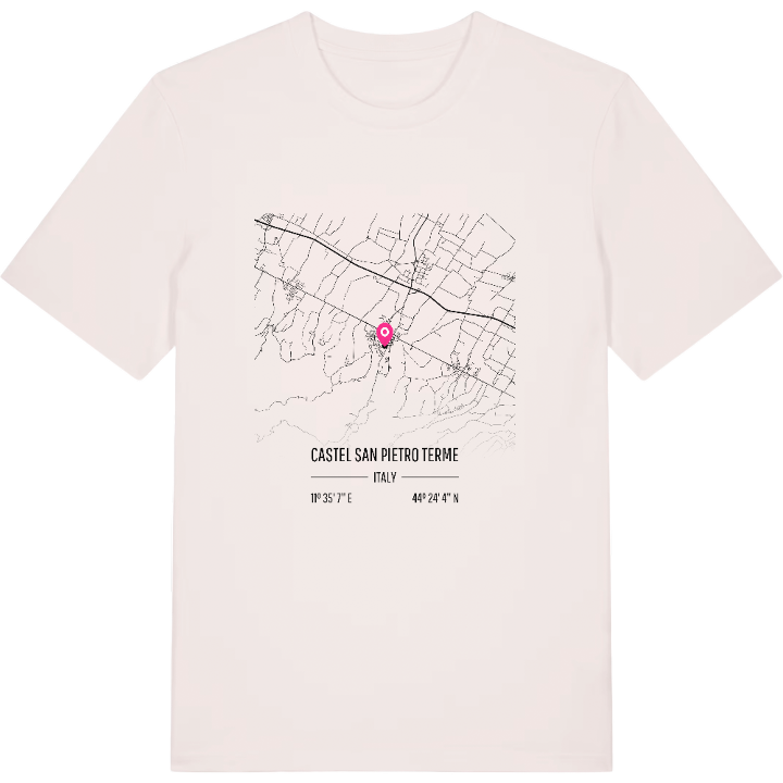 Castel San Pietro Terme map t-shirt – t-shirt from PinShirt