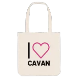 I love Cavan tote bag large print
