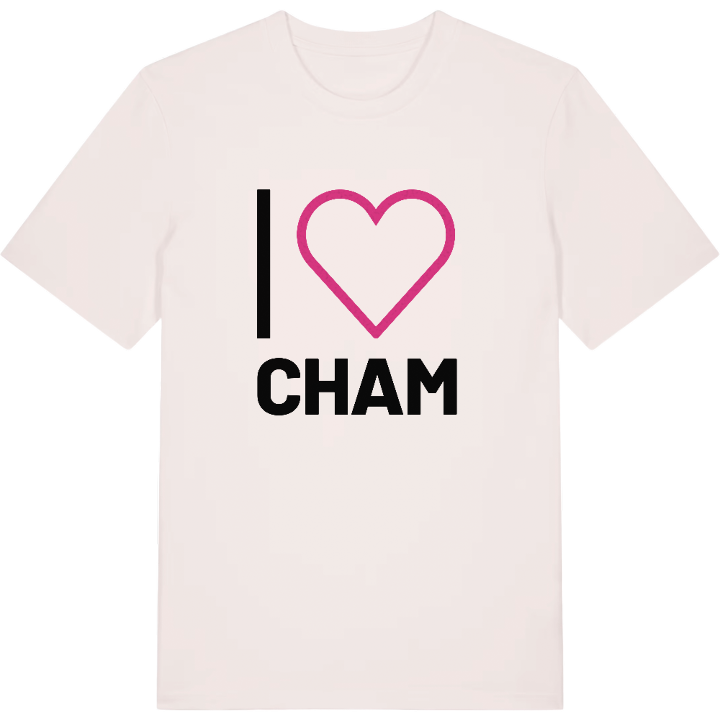 I love Cham t-shirt large print – t-shirt from PinShirt