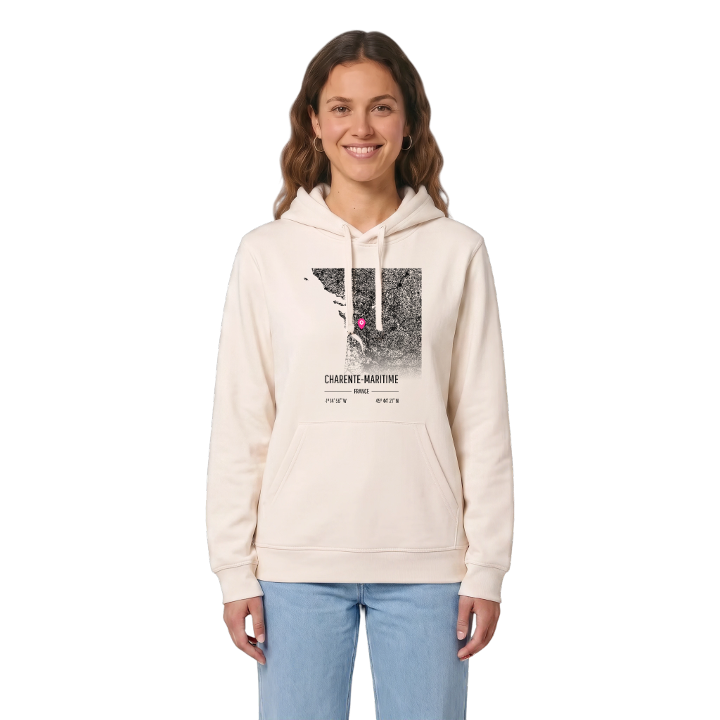 Charente-Maritime map hoodie – hoodie from PinShirt