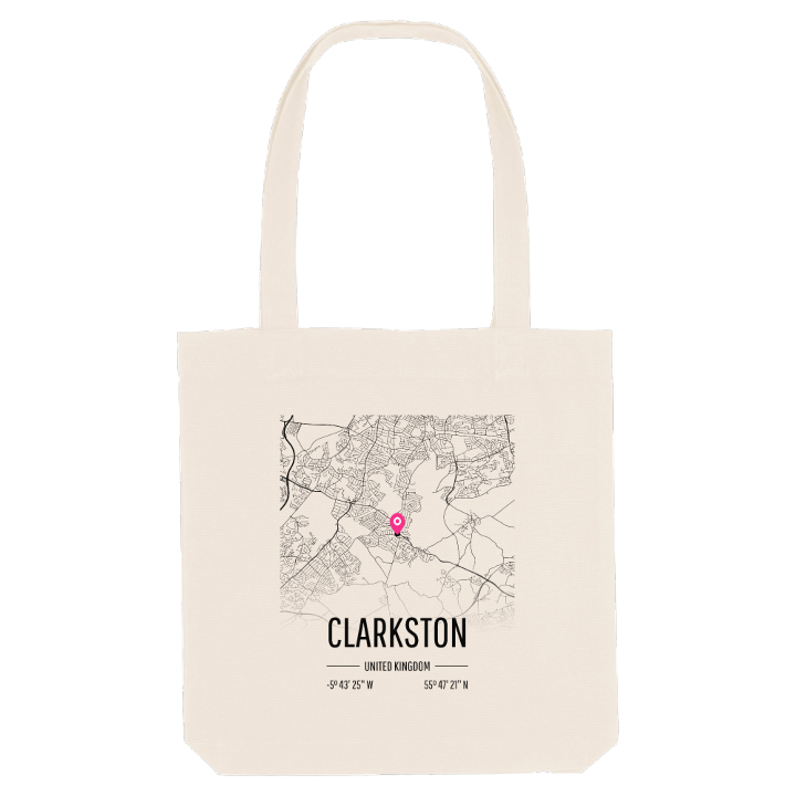 Clarkston map tote bag – tote bag from PinShirt