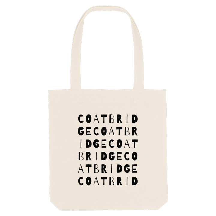 Coatbridge wordplay tote bag – tote bag from PinShirt