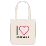 I love Codevilla tote bag large print