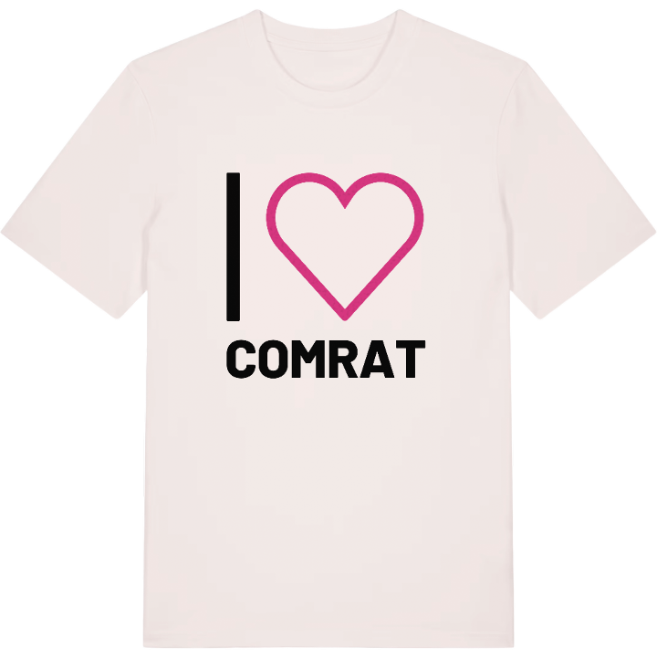 I love Comrat t-shirt large print – t-shirt from PinShirt