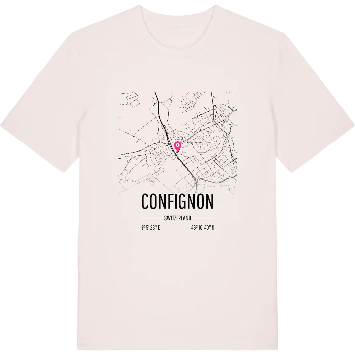 Confignon map t-shirt – t-shirt from PinShirt