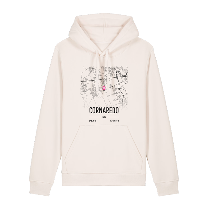 Cornaredo map hoodie – hoodie from PinShirt