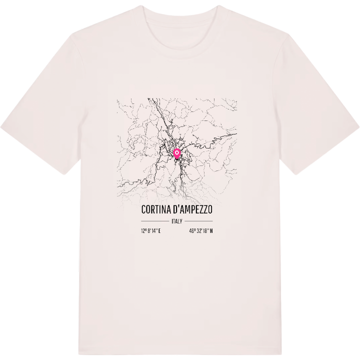 Cortina d'Ampezzo map t-shirt – t-shirt from PinShirt