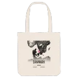 Danmark map tote bag
