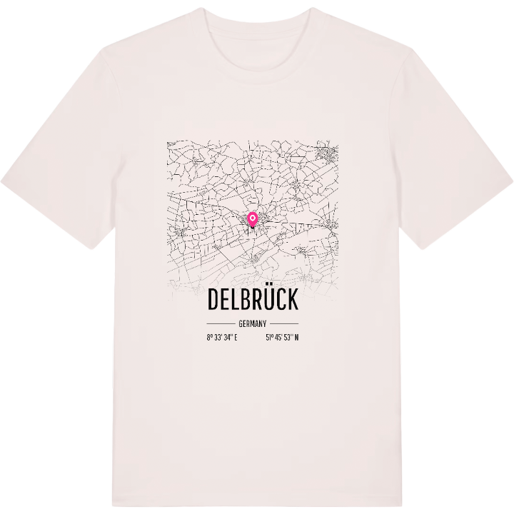 Delbrück map t-shirt – t-shirt from PinShirt